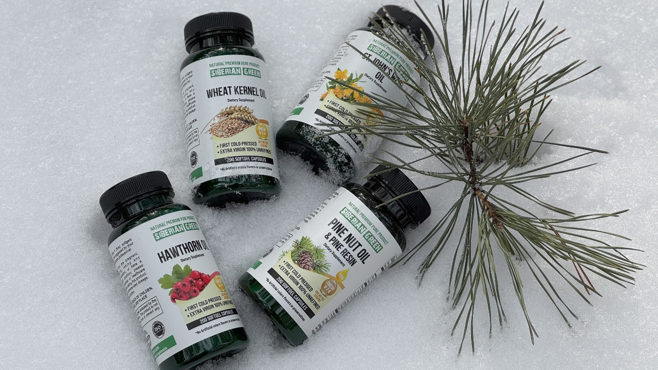 Natural Siberian  oils in capsules