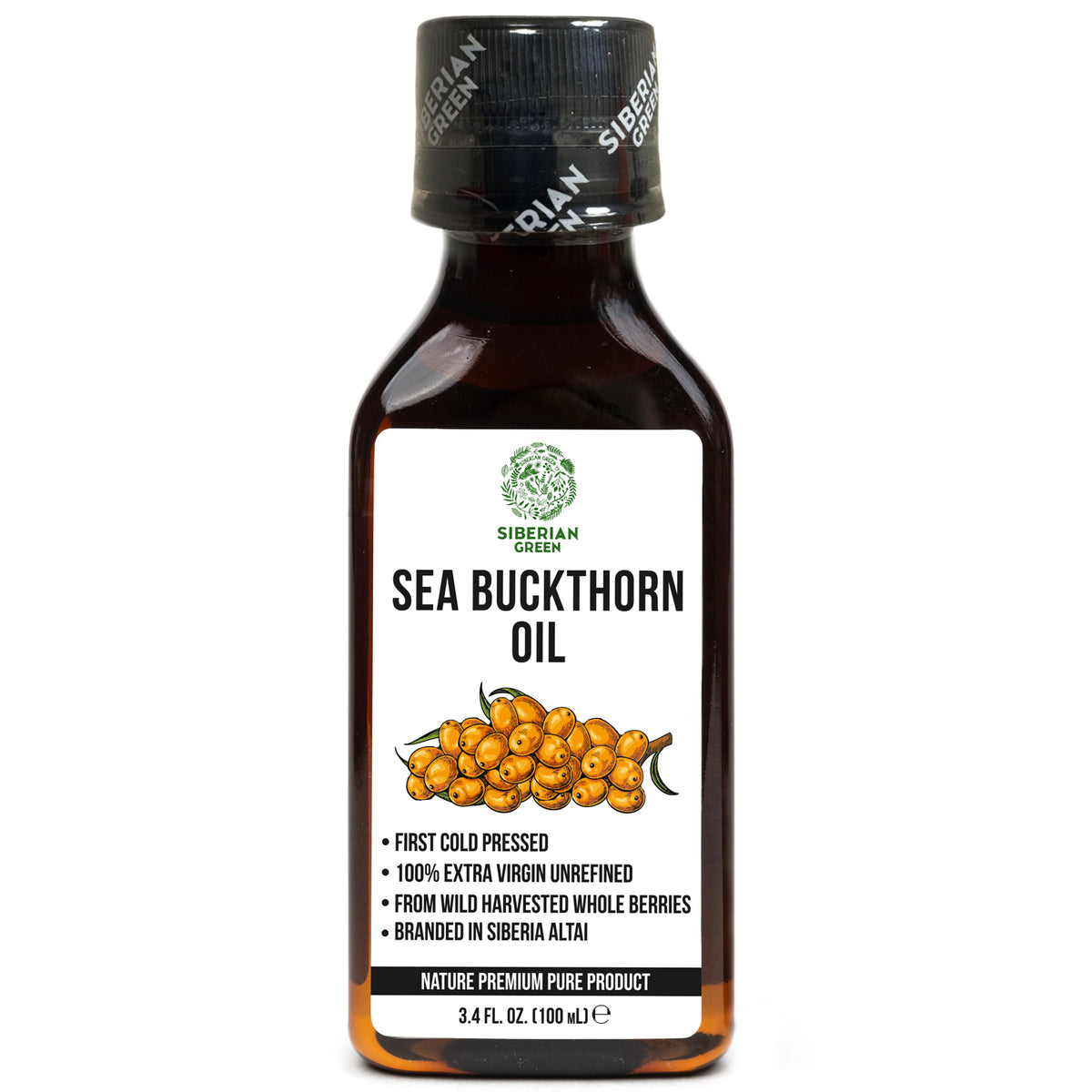 Siberian Sea Buckthorn Oil – Extra Virgin Cold Pressed 100ml