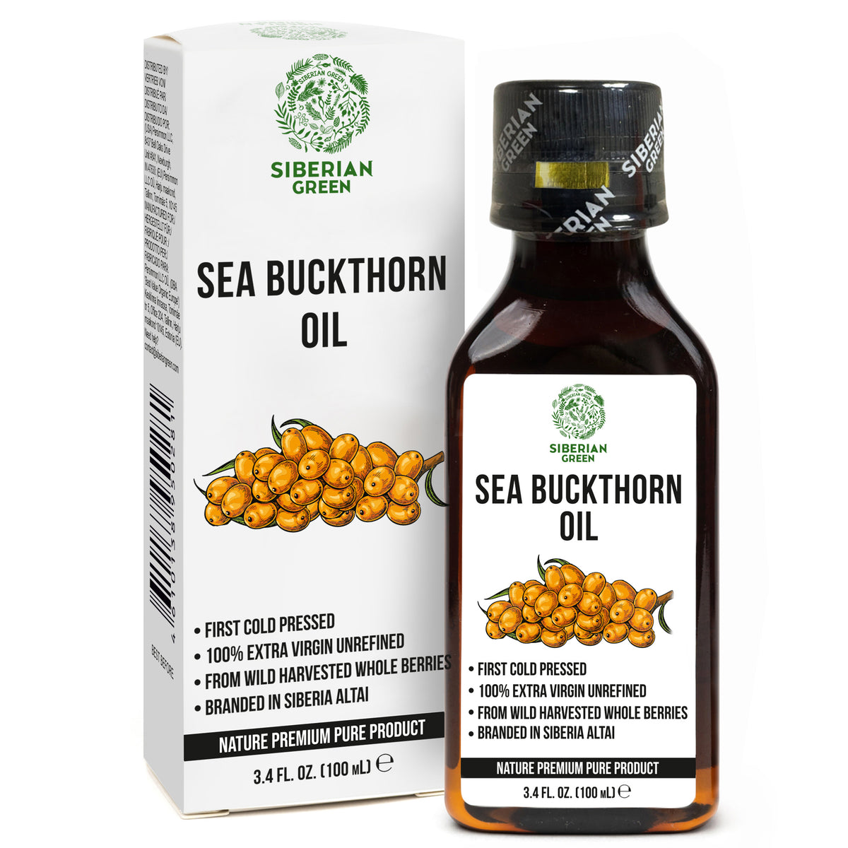 Siberian Sea Buckthorn Oil – Extra Virgin Cold Pressed 100ml