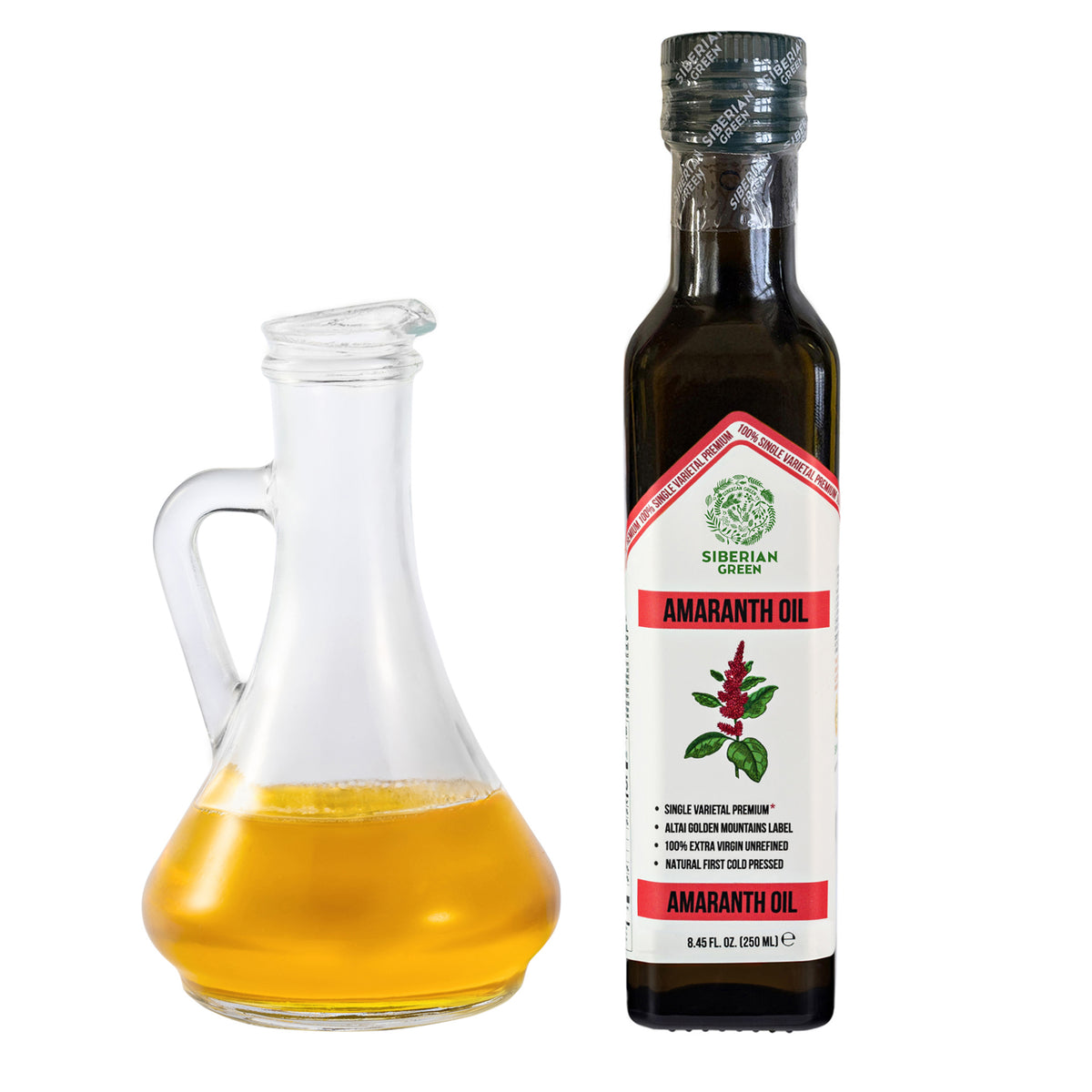 Siberian Green Amaranth Oil – 250ml Cold Pressed | Premium Skin & Wellness Oil