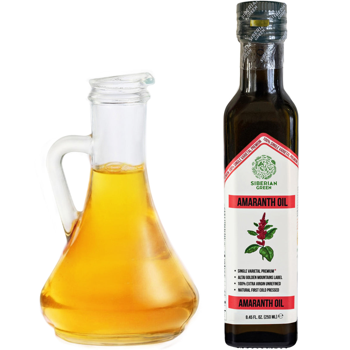 Siberian Green Amaranth Oil – 250ml Cold Pressed | Premium Skin & Wellness Oil