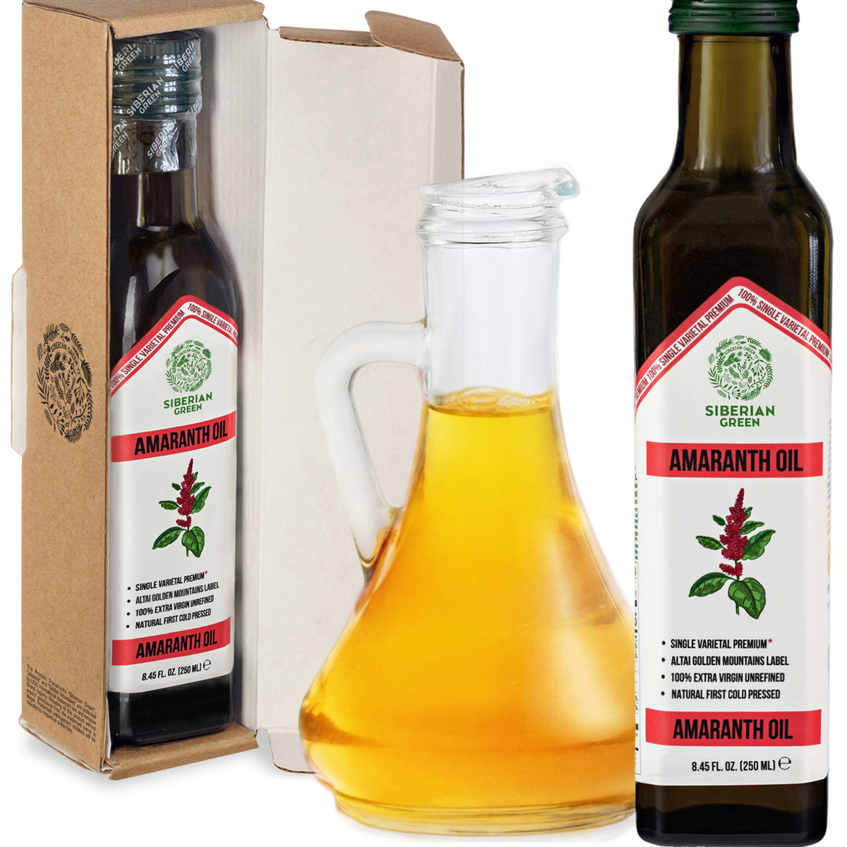 Siberian Green Amaranth Oil – 250ml Cold Pressed | Premium Skin & Wellness Oil