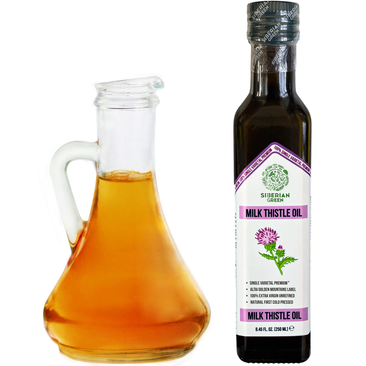 Siberian Green Milk Thistle Oil – 250 ml Extra Virgin