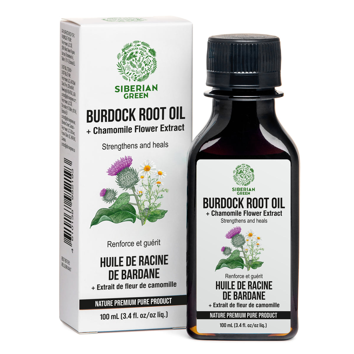 Burdock Oil Infused with Chamomile Extract – Natural Hair Care For Strength and Growth