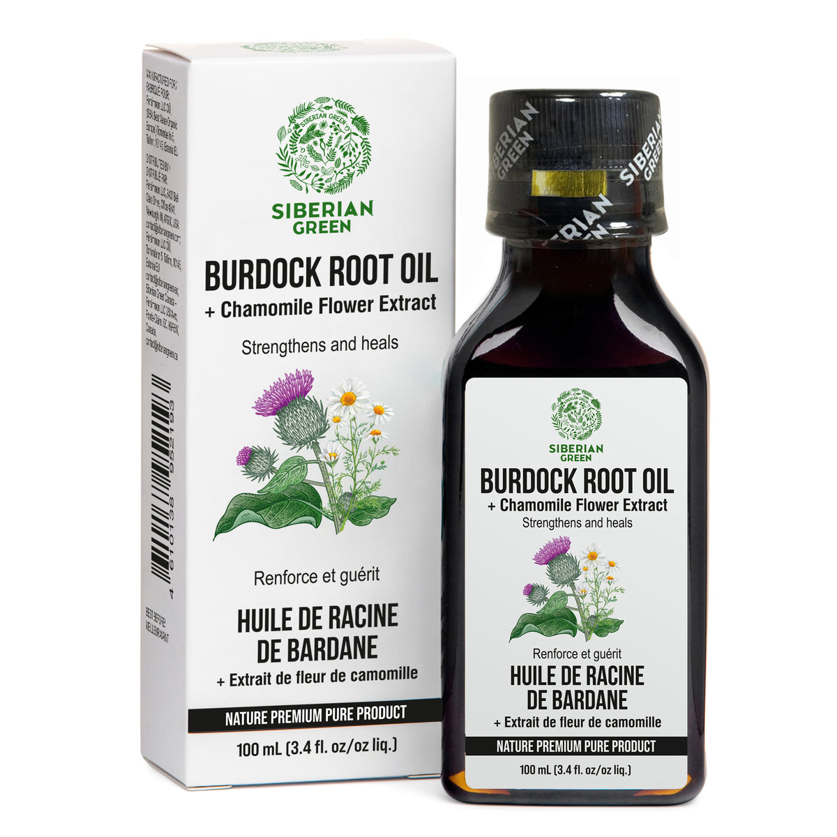 Burdock Oil Infused with Chamomile Extract – Natural Hair Care For Strength and Growth