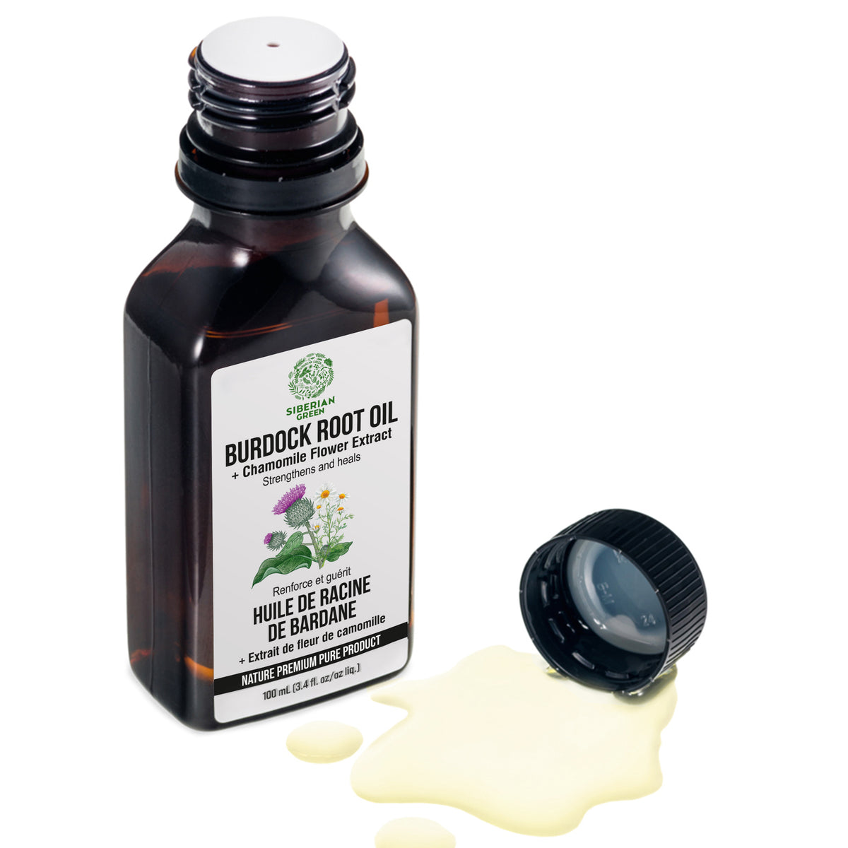 Burdock Oil Infused with Chamomile Extract – Natural Hair Care For Strength and Growth