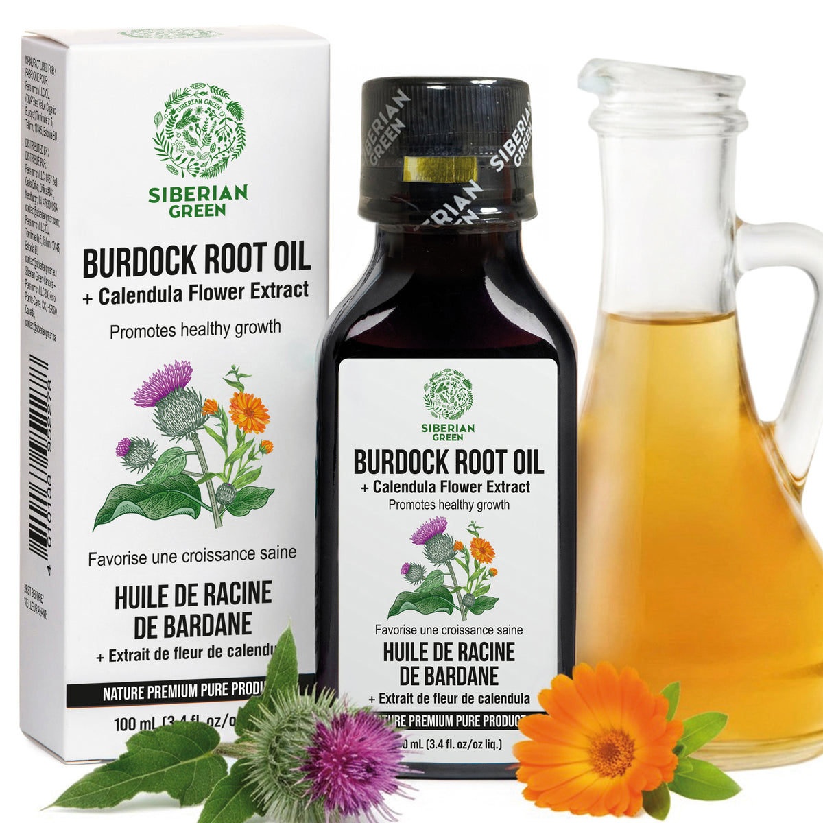 Organic Burdock Oil with Calendula Extract – For Stronger, Healthier Hair