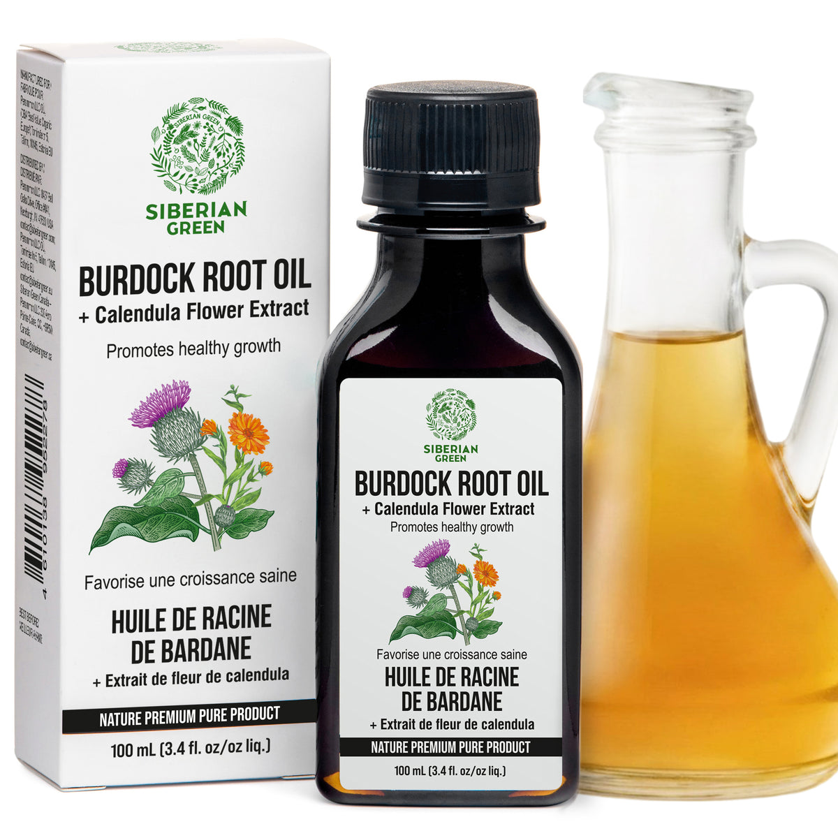 Organic Burdock Oil with Calendula Extract – For Stronger, Healthier Hair