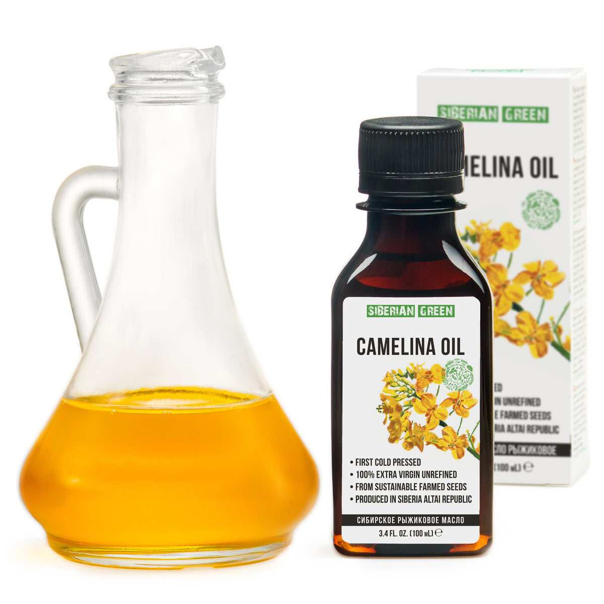 Siberian Camelina Oil | Extra Virgin Cold Pressed | 100ml