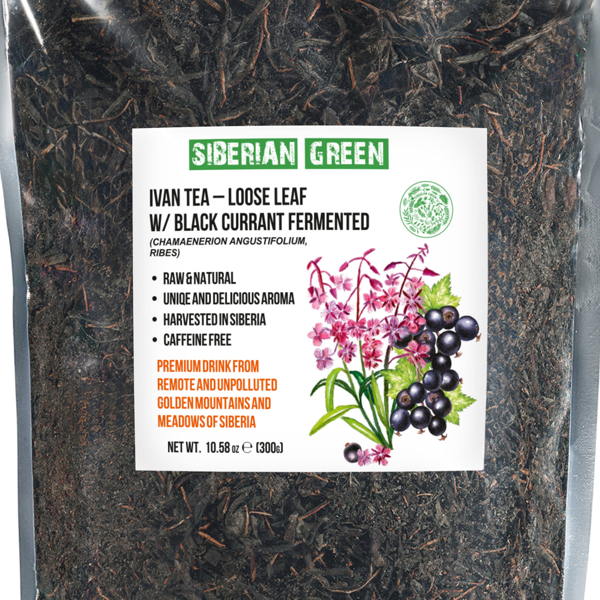 Ivan Tea Loose Leaf with Black Currant – Fermented Herbal Tea