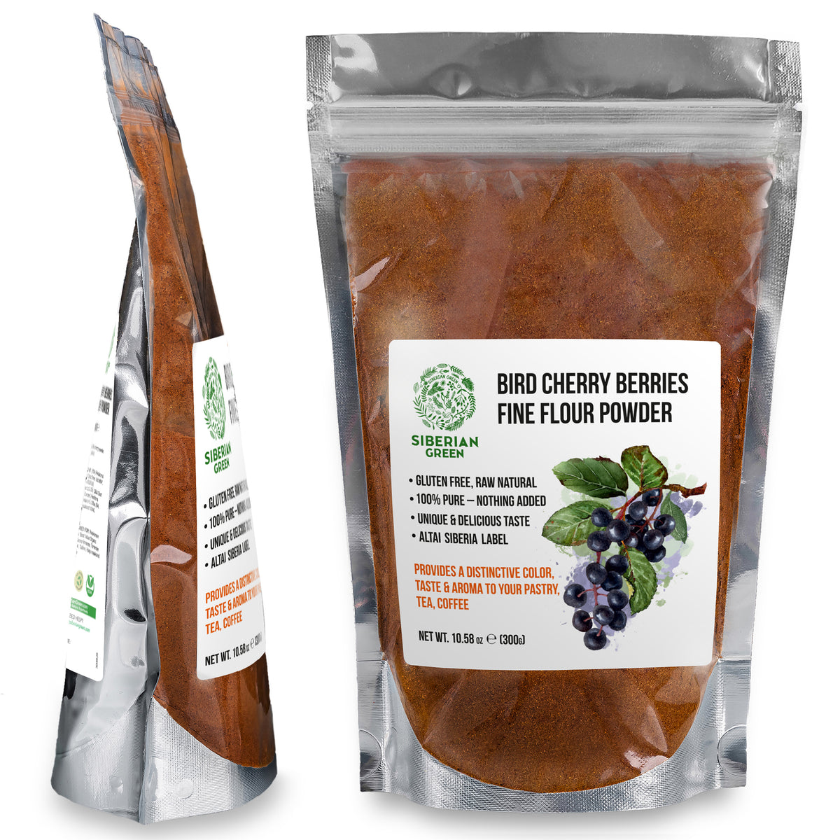 Siberian Altai Bird Cherry Powder (Flour) Raw Organic 300g