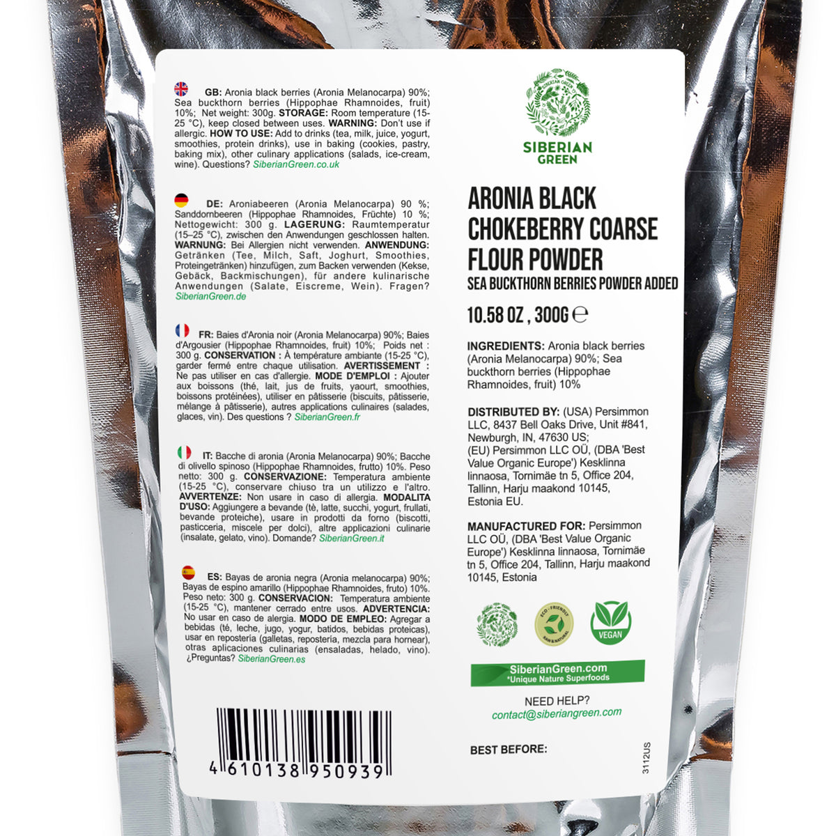 Aronia Black Chokeberry Powder with Sea Buckthorn berry powder – Superfood for a Healthy Diet in Australia