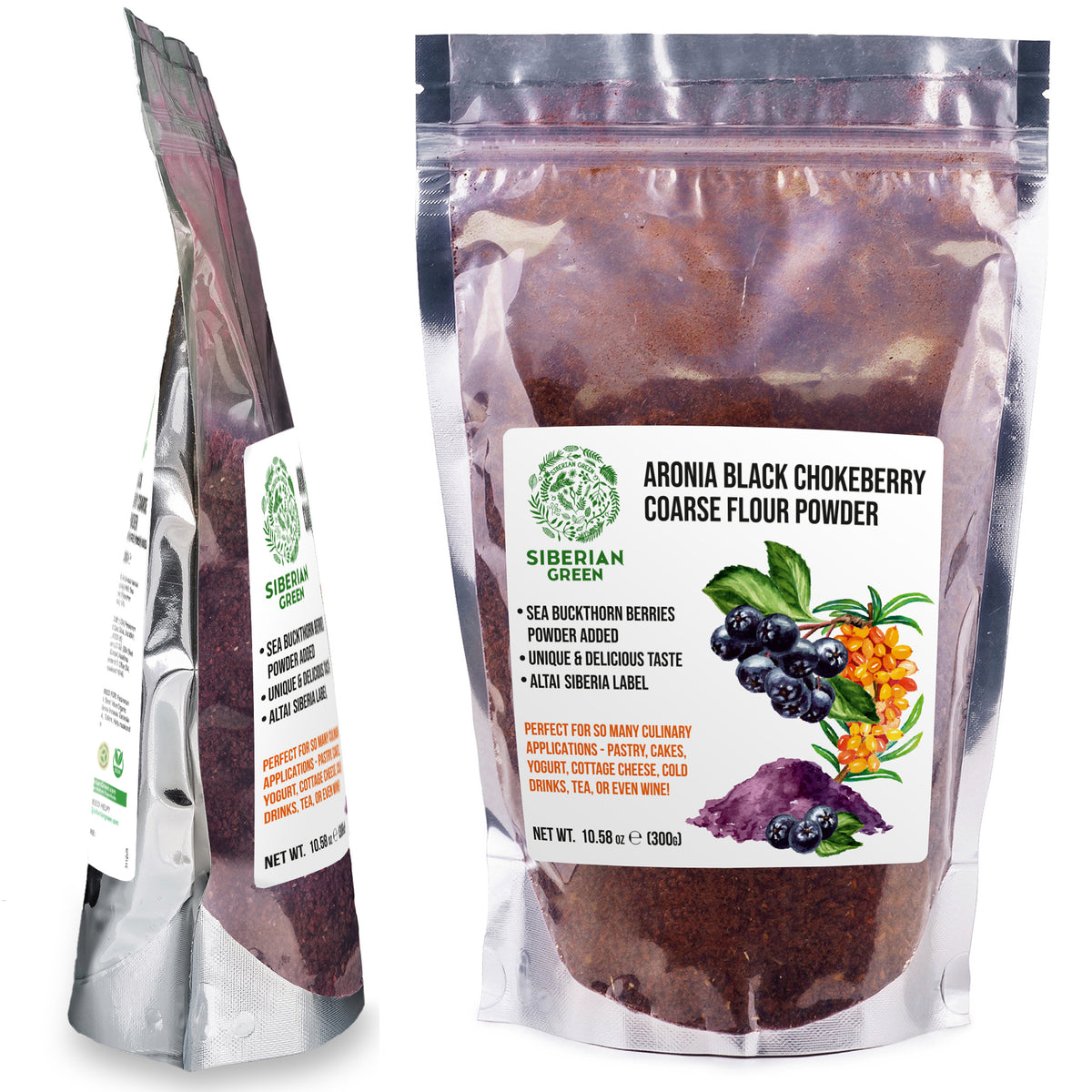 Aronia Black Chokeberry Powder with Sea Buckthorn berry powder – Superfood for a Healthy Diet in Australia