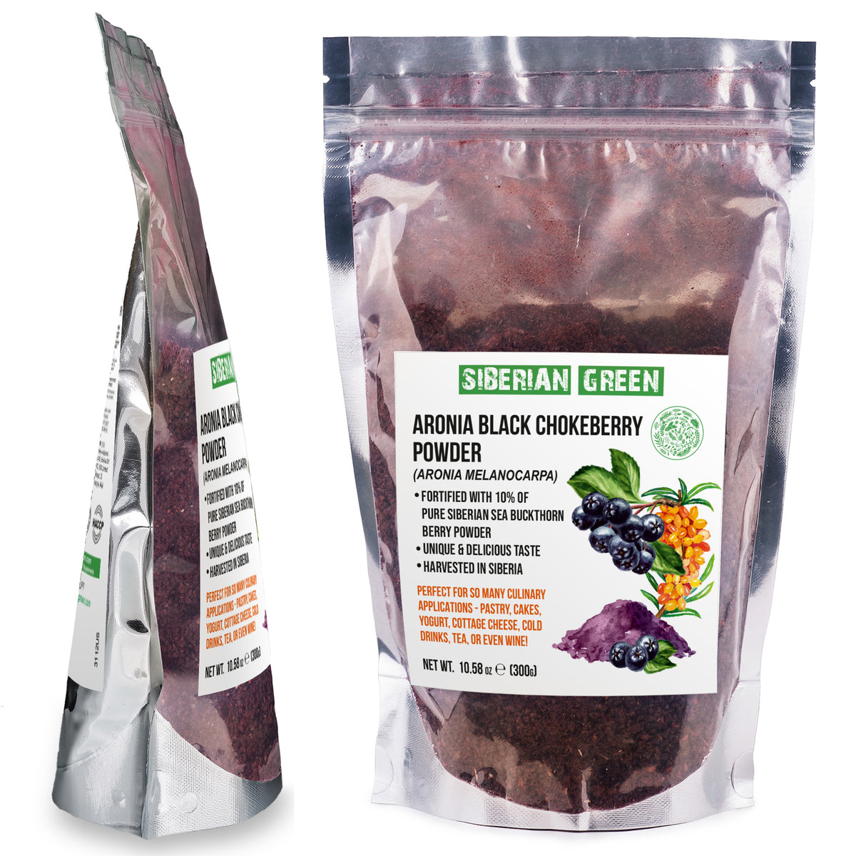 Aronia Black Chokeberry Powder with Sea Buckthorn berry powder – Superfood for a Healthy Diet in Australia