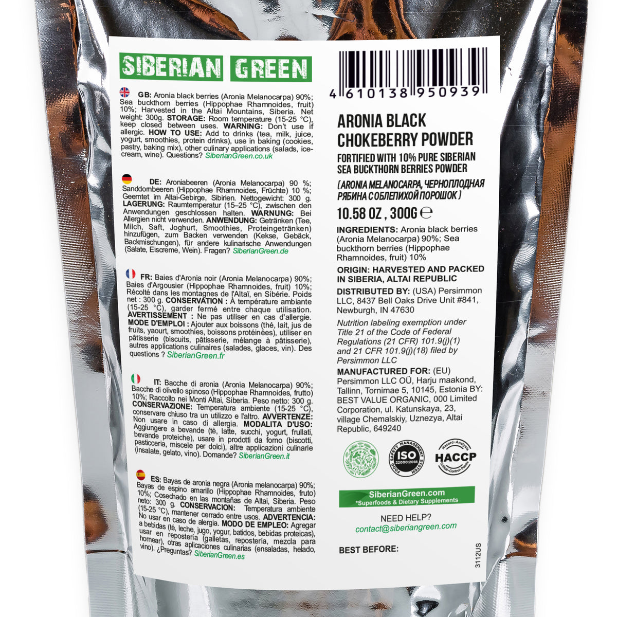 Aronia Black Chokeberry Powder with Sea Buckthorn berry powder – Superfood for a Healthy Diet in Australia