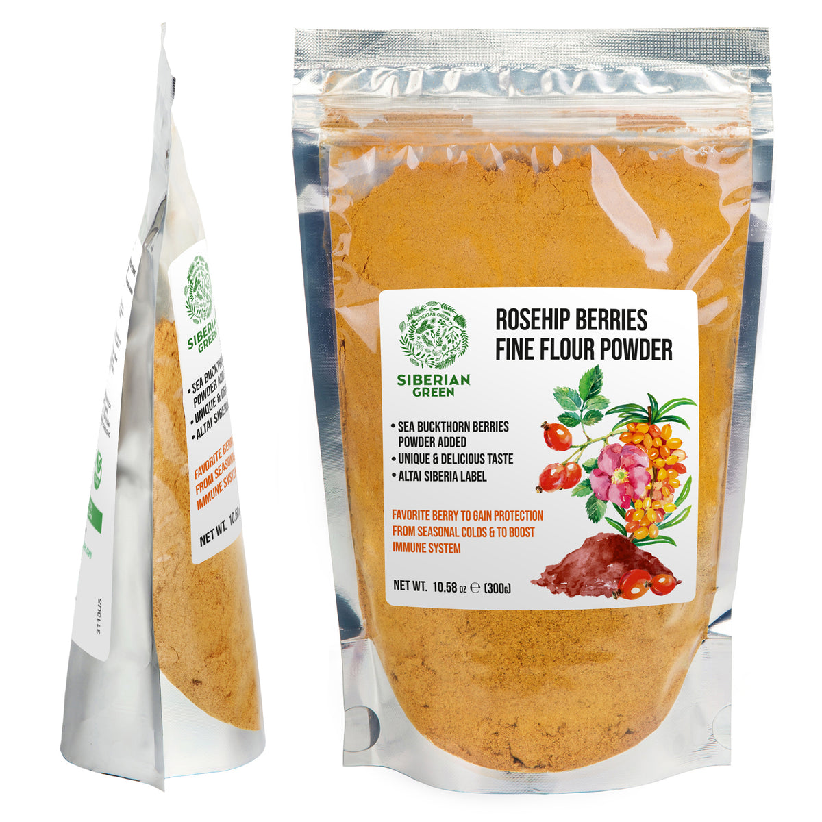 Siberian Rose Hips Powder - 300g | Herbal Tea & Baking Flour