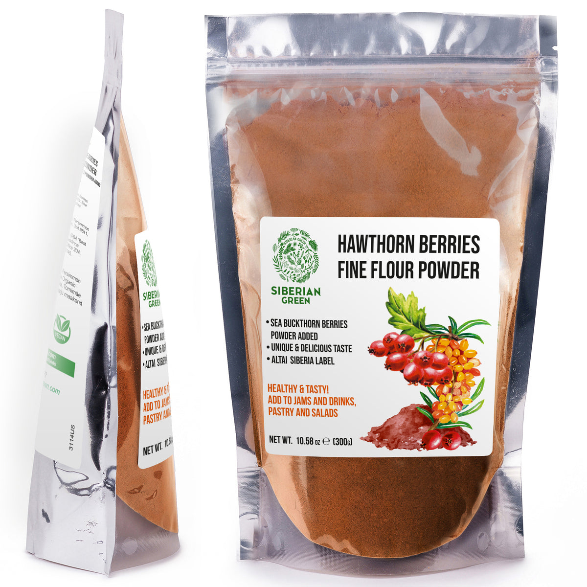 Siberian Hawthorn and Sea Buckthorn Powder – 300g