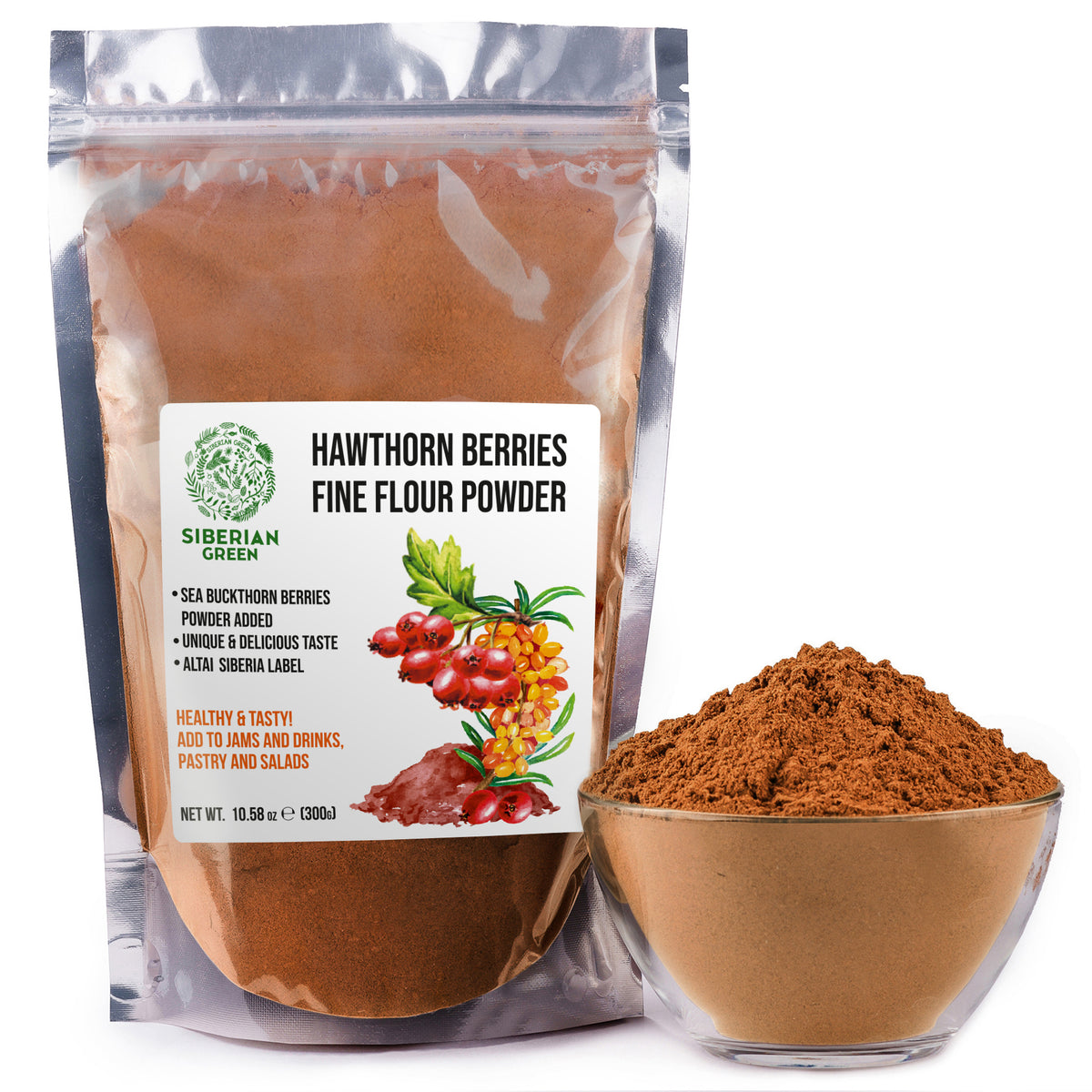 Siberian Hawthorn and Sea Buckthorn Powder – 300g