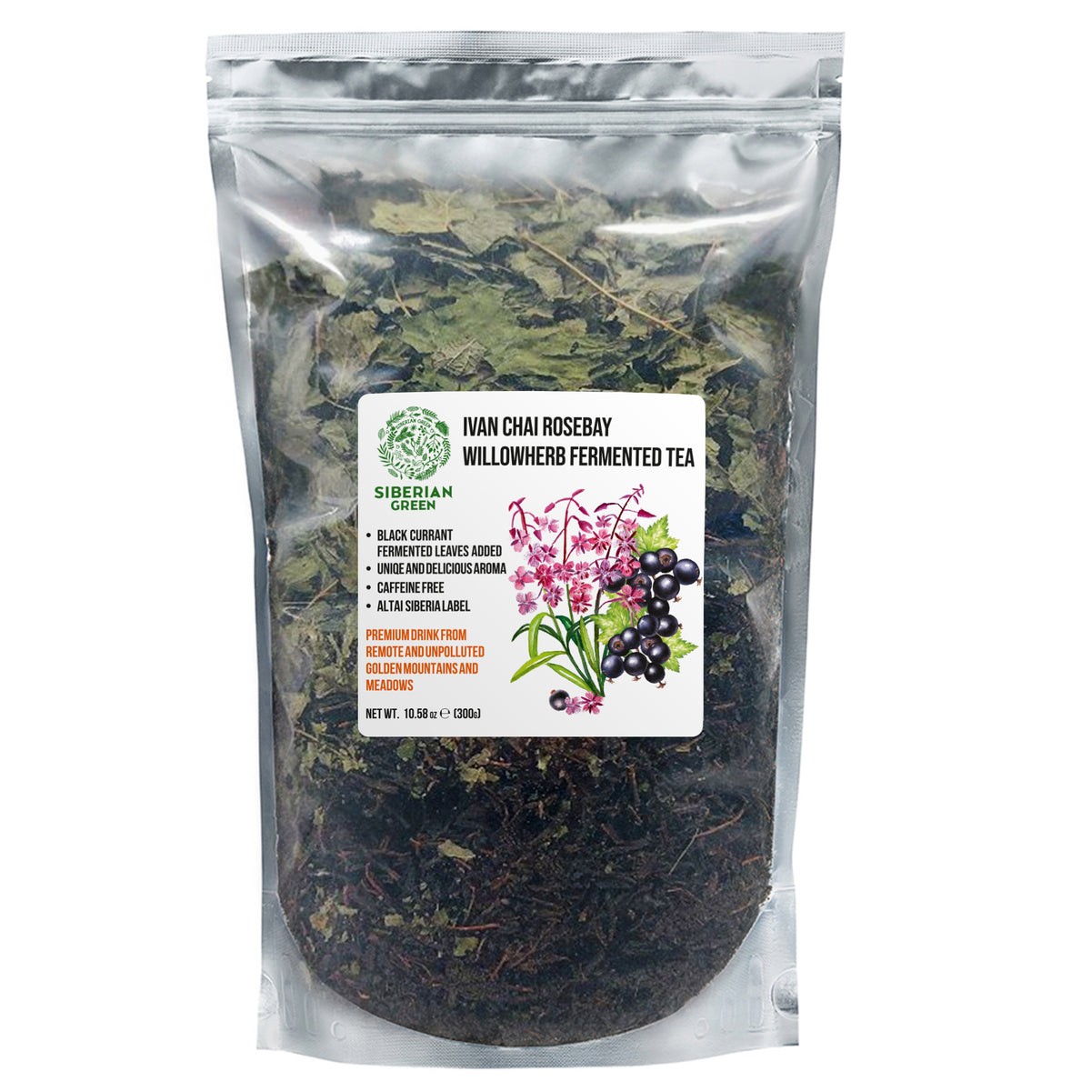 Ivan Tea Loose Leaf with Black Currant – Fermented Herbal Tea