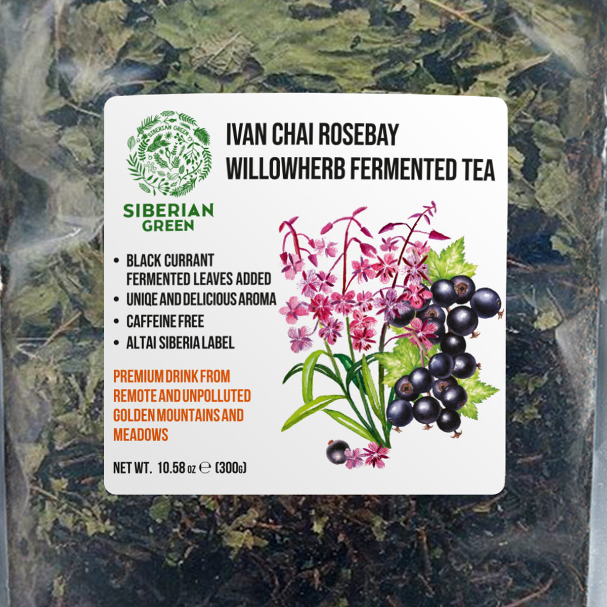 Ivan Tea Loose Leaf with Black Currant – Fermented Herbal Tea