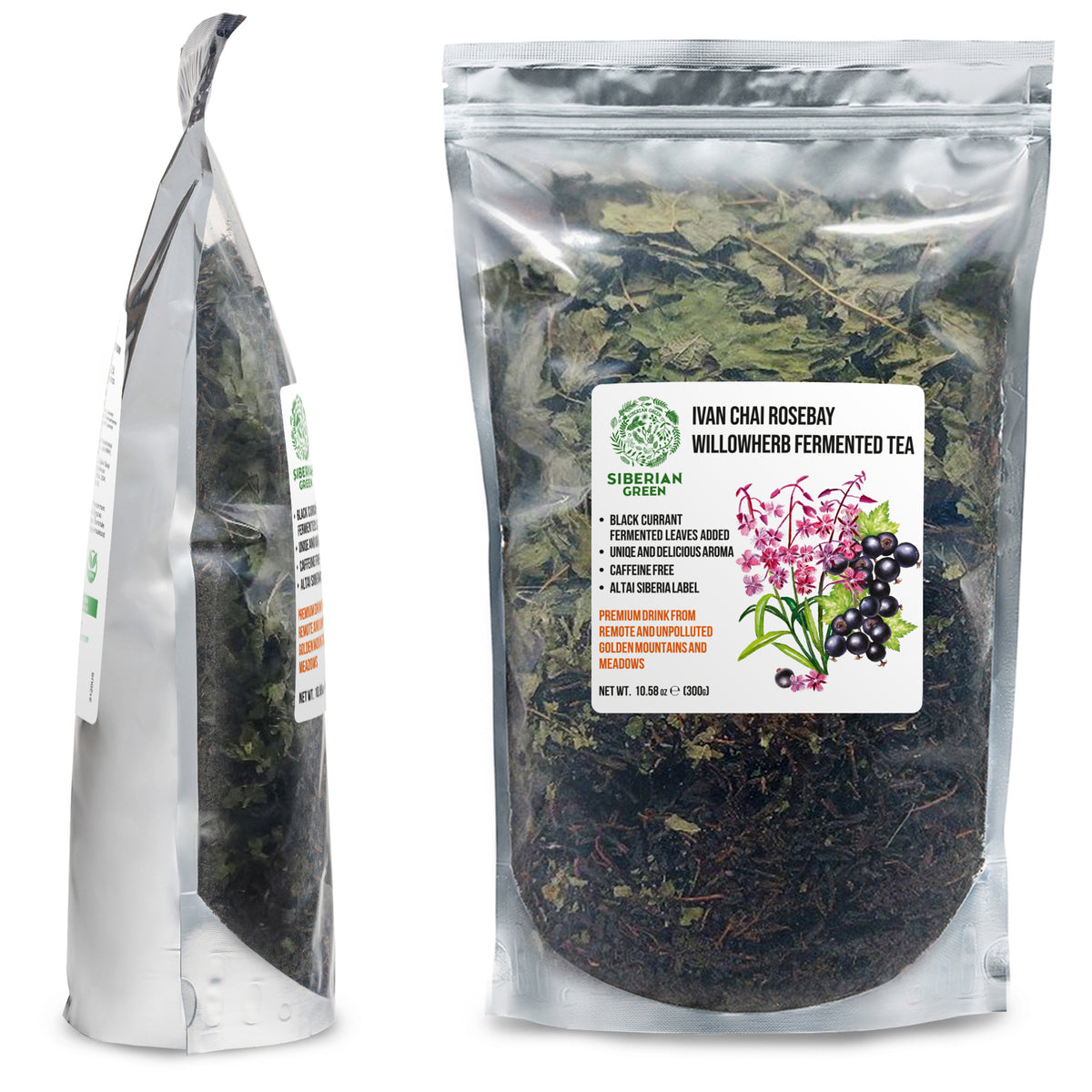 Ivan Tea Loose Leaf with Black Currant – Fermented Herbal Tea