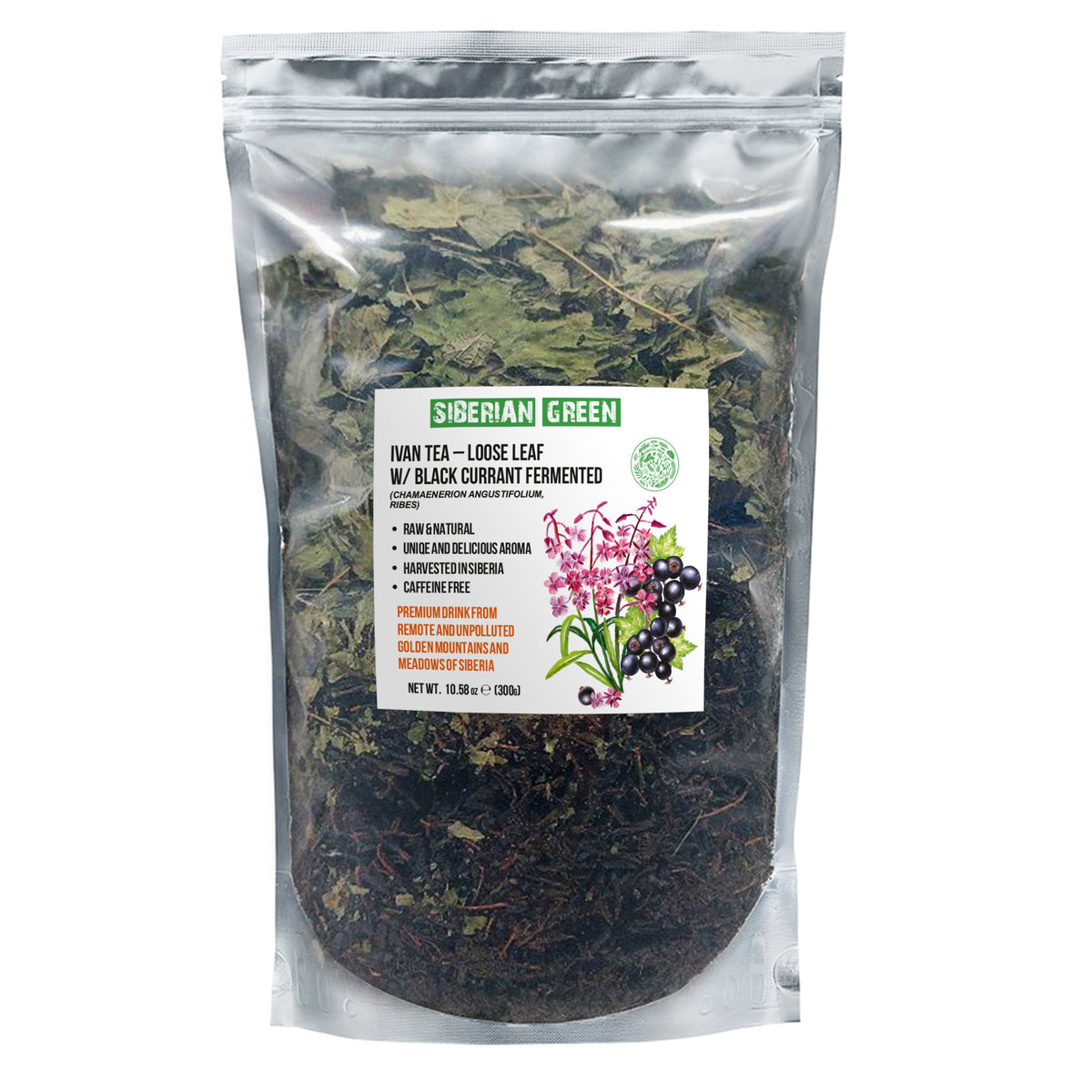 Ivan Tea Loose Leaf with Black Currant – Fermented Herbal Tea
