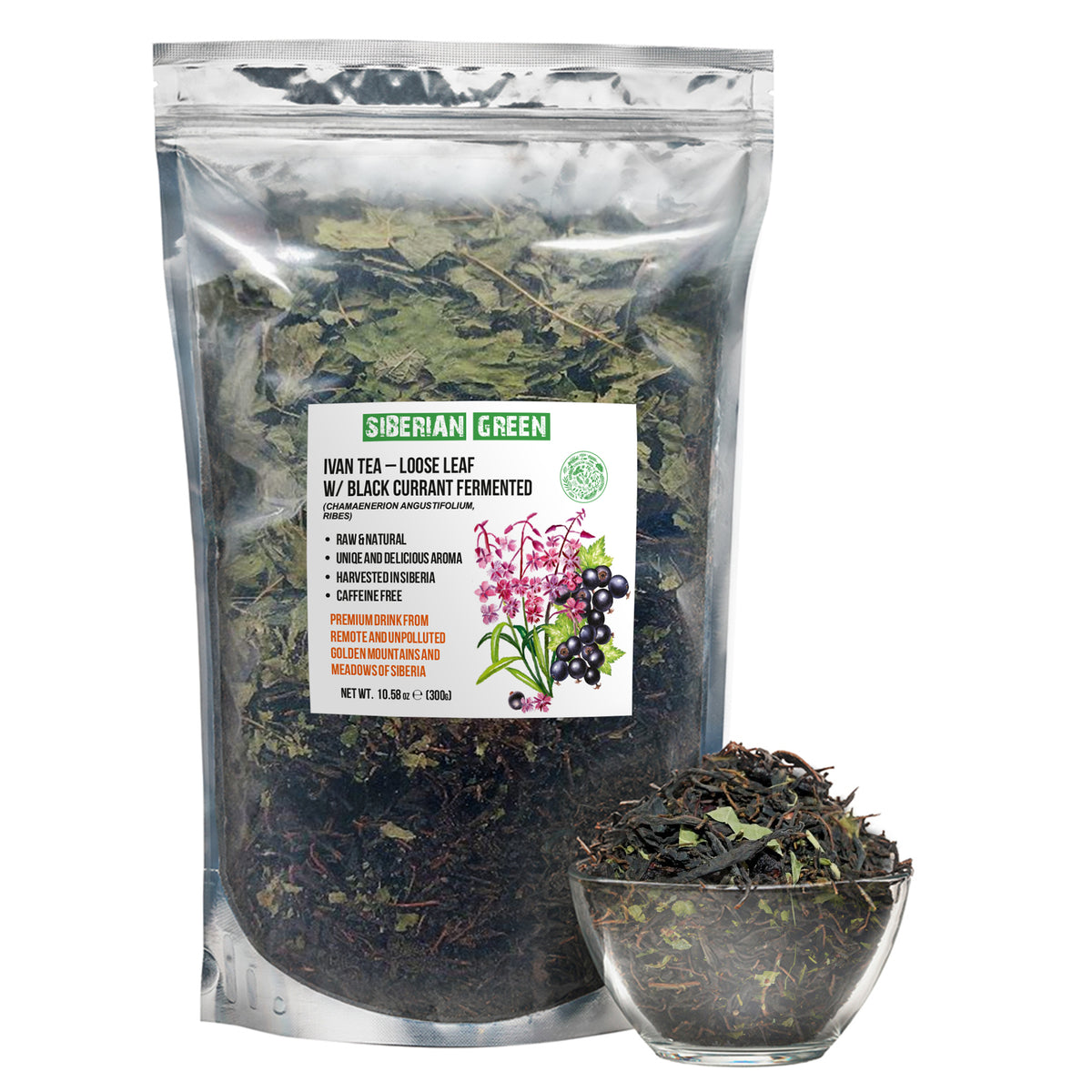 Ivan Tea Loose Leaf with Black Currant – Fermented Herbal Tea