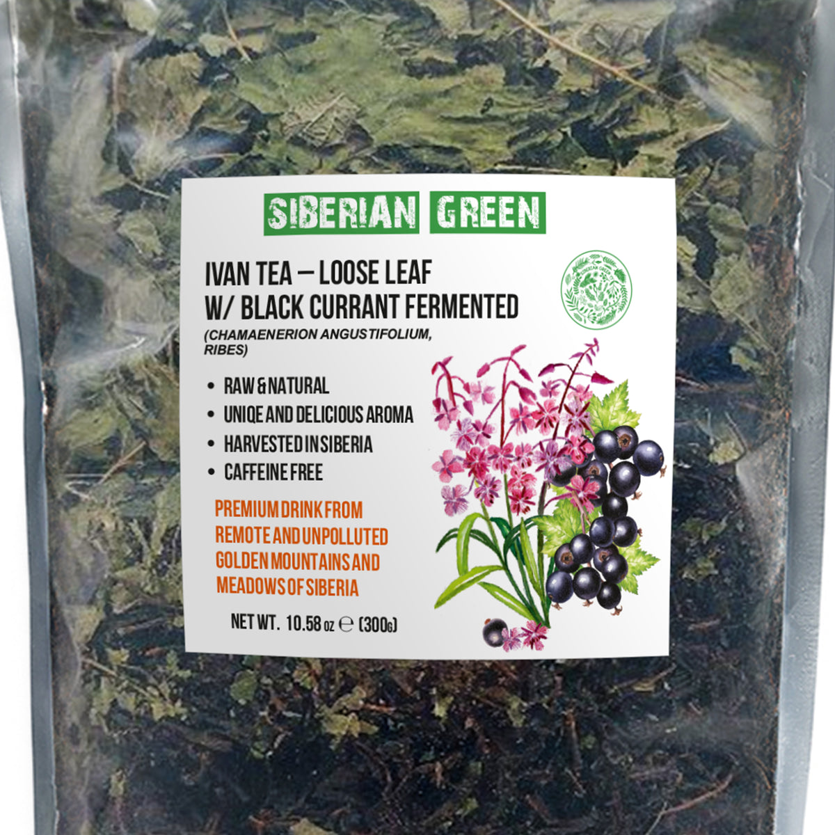 Ivan Tea Loose Leaf with Black Currant – Fermented Herbal Tea