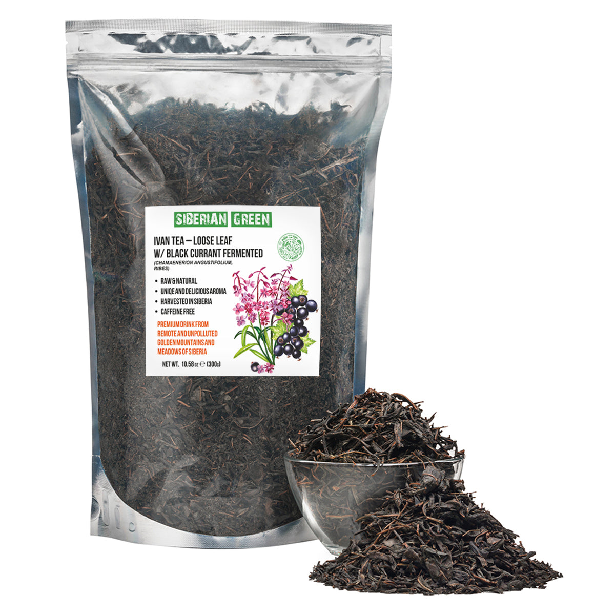 Ivan Tea Loose Leaf with Black Currant – Fermented Herbal Tea