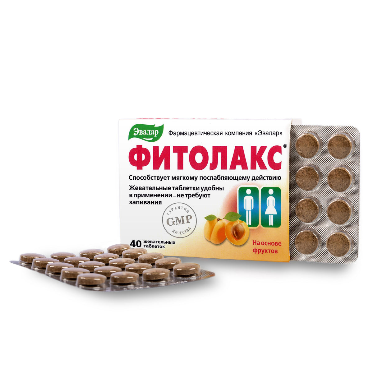 Fitolax Apricot by Evalar 40 Tabs