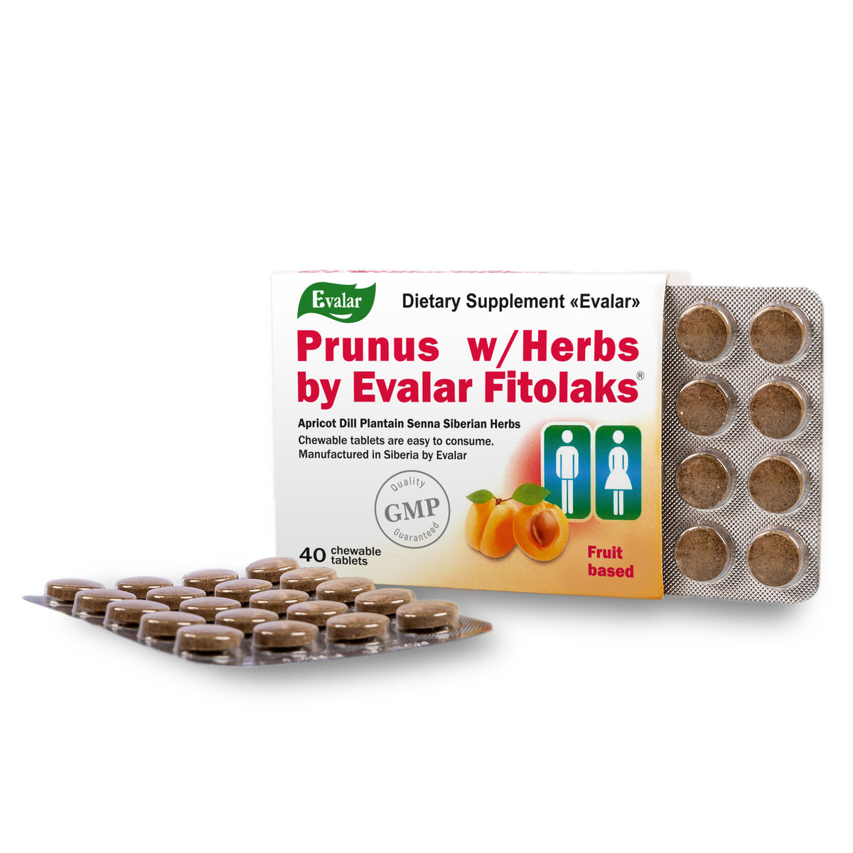 Fitolax Apricot by Evalar 40 Tabs
