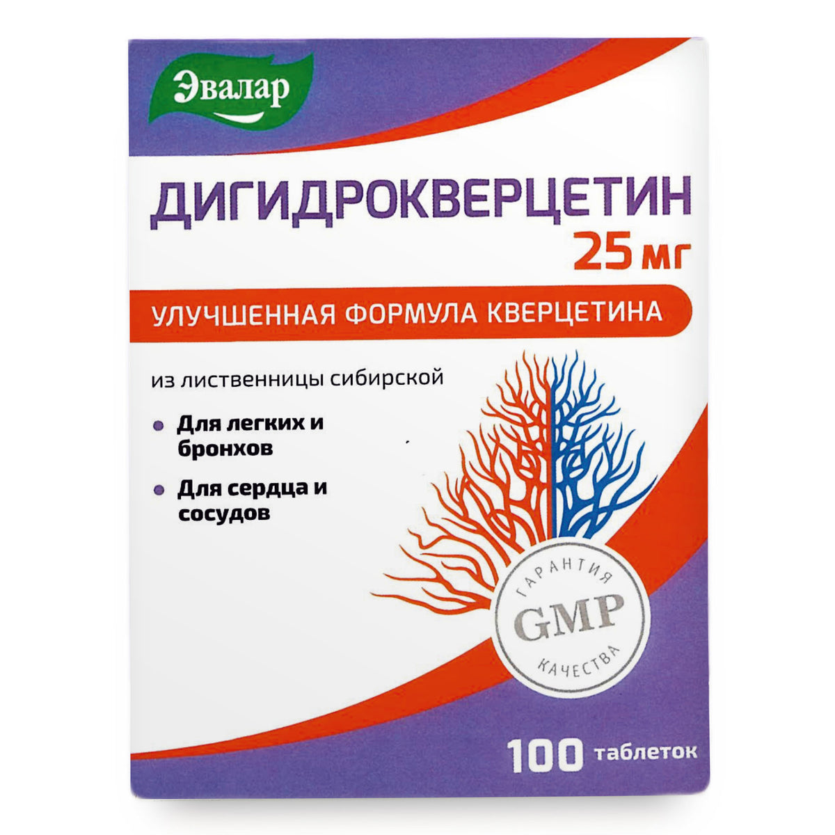 Dihydro Quercetin Evalar Siberian Pine Larch 100 Tabs
