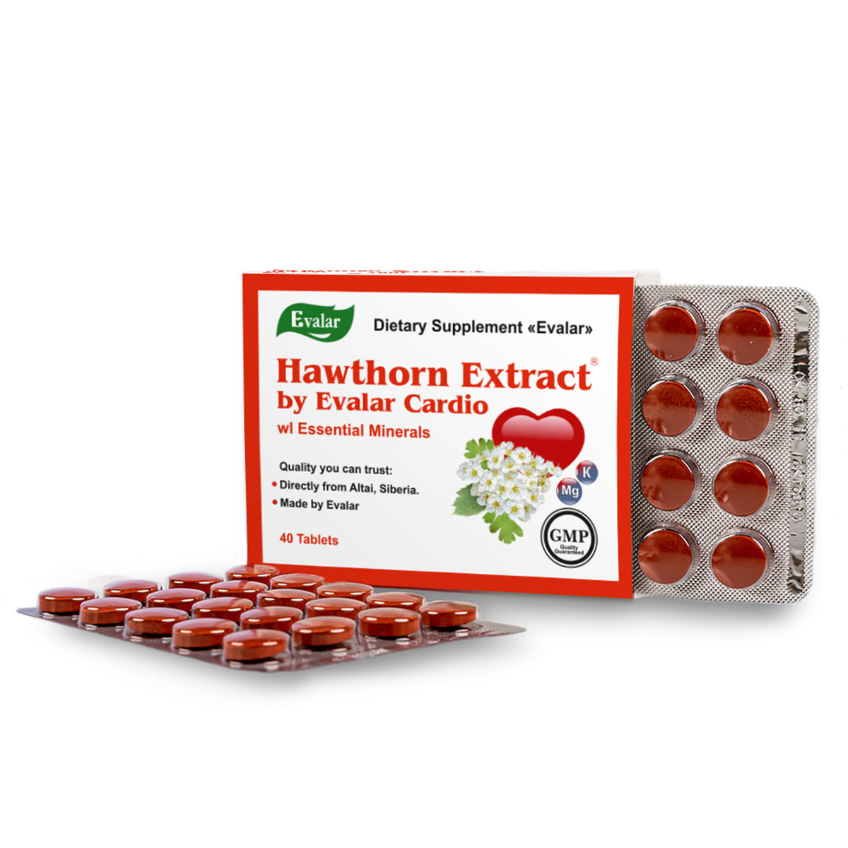 Hawthorn Herbs by Evalar 40 Tabs