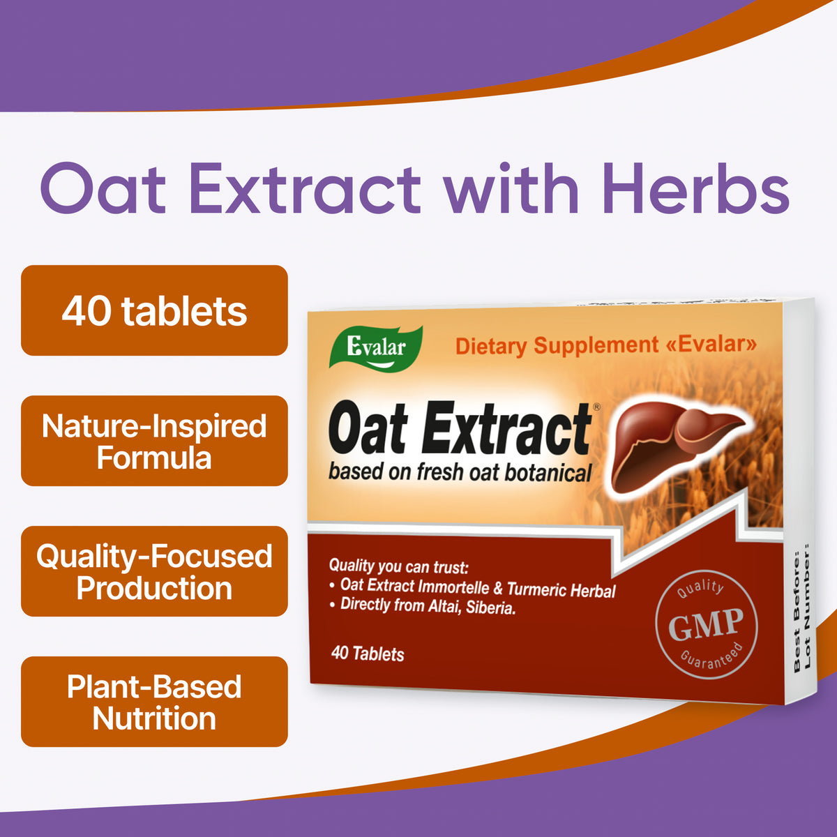 Ovesol Evalar Oat Extract 40 Tabs