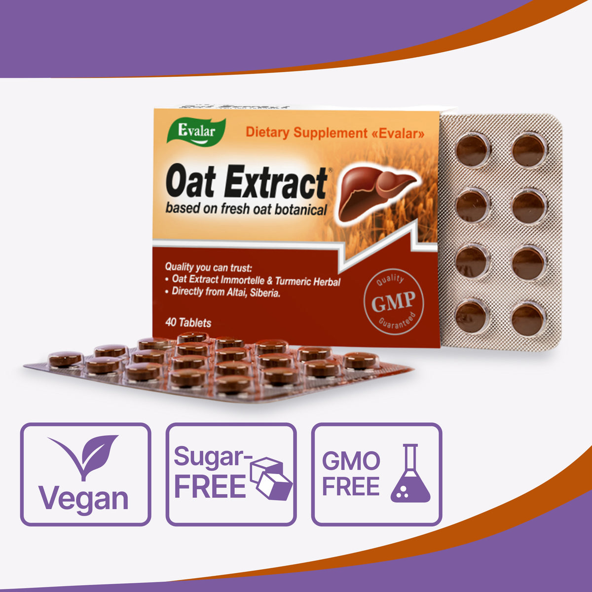 Ovesol Evalar Oat Extract 40 Tabs