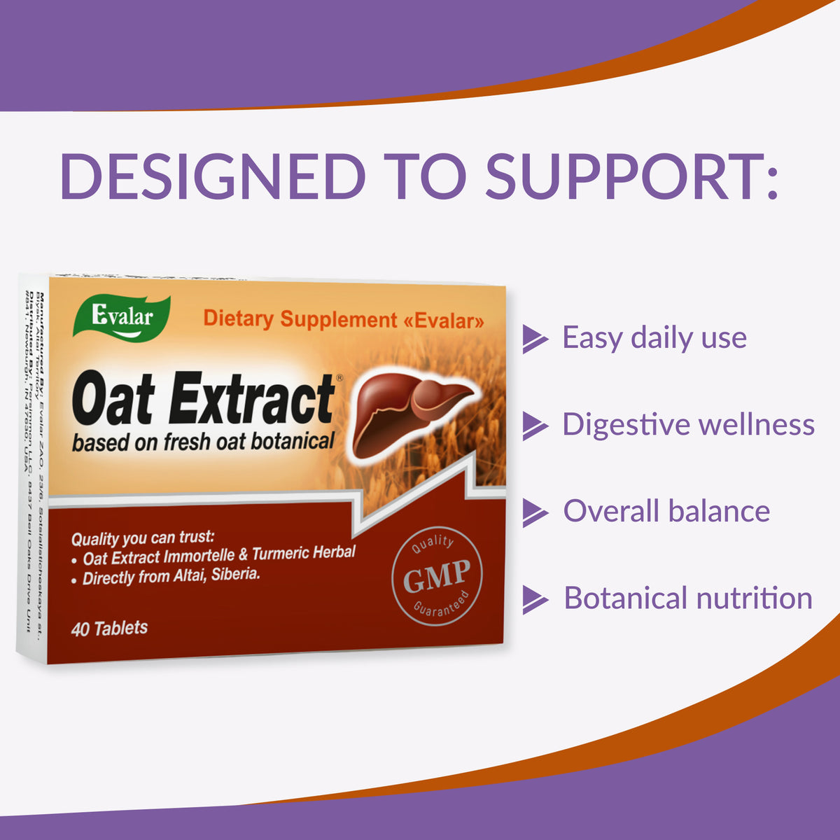 Ovesol Evalar Oat Extract 40 Tabs
