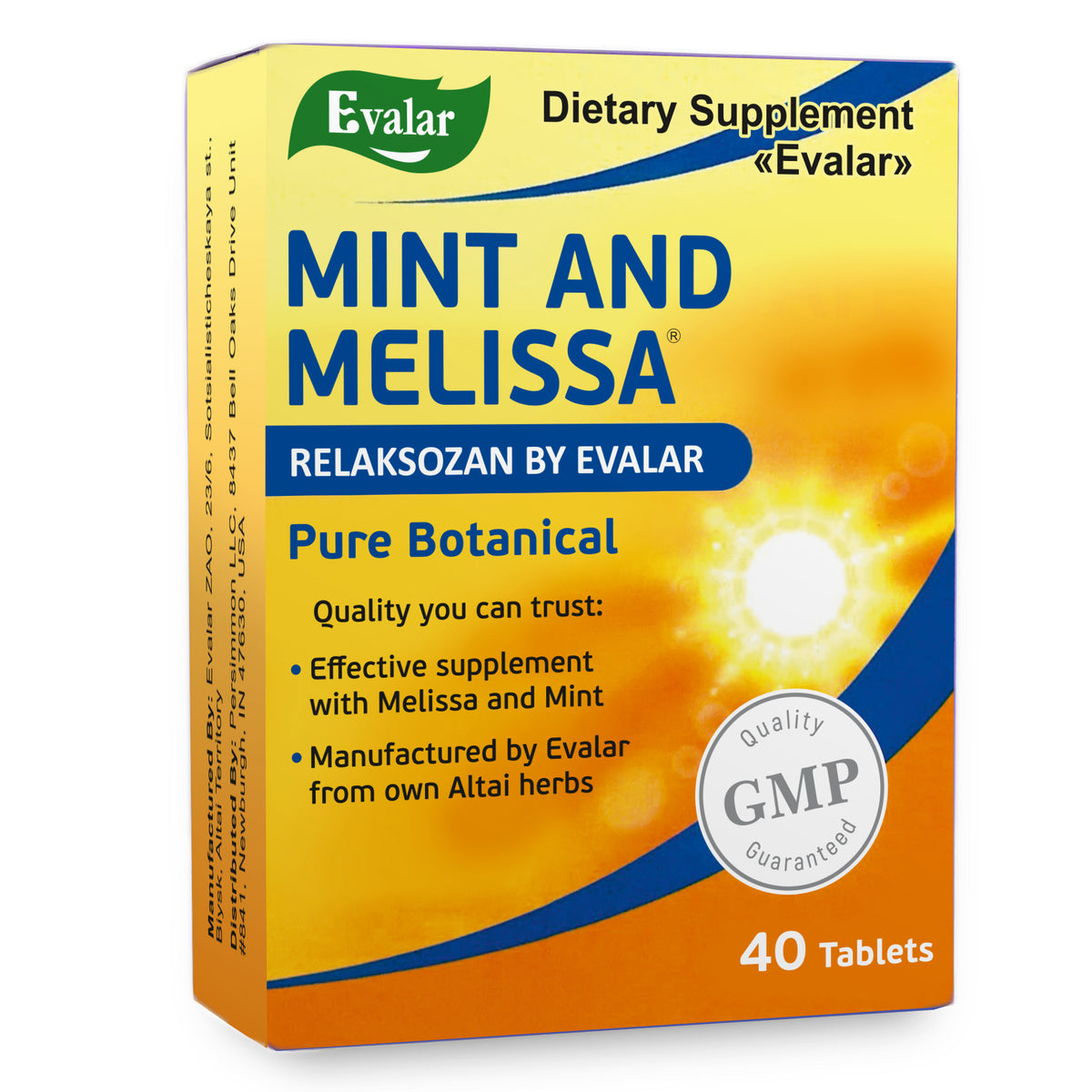 Evalar Melissa Mint 40 Tabs