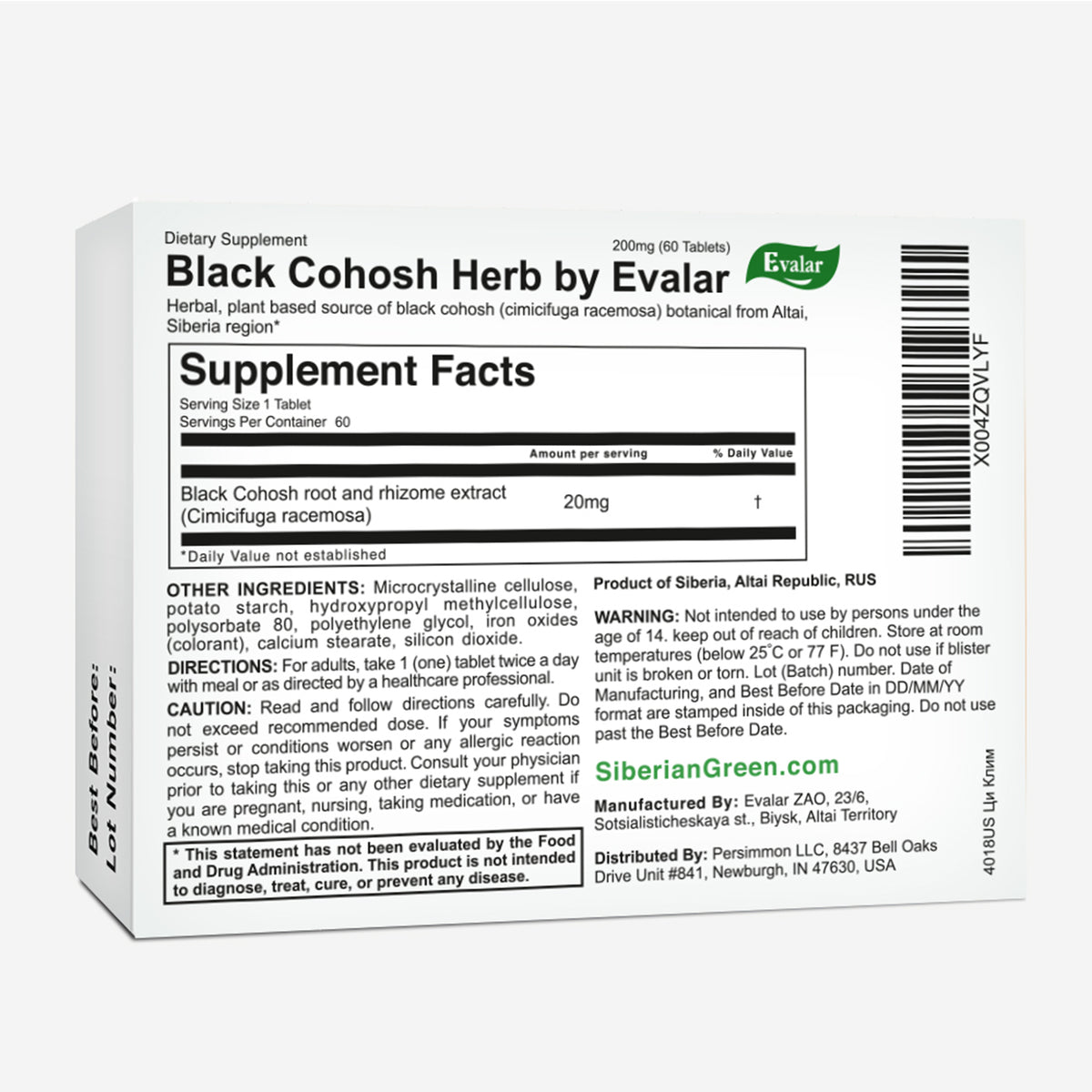 Сi-Klim Evalar 60 Tabs