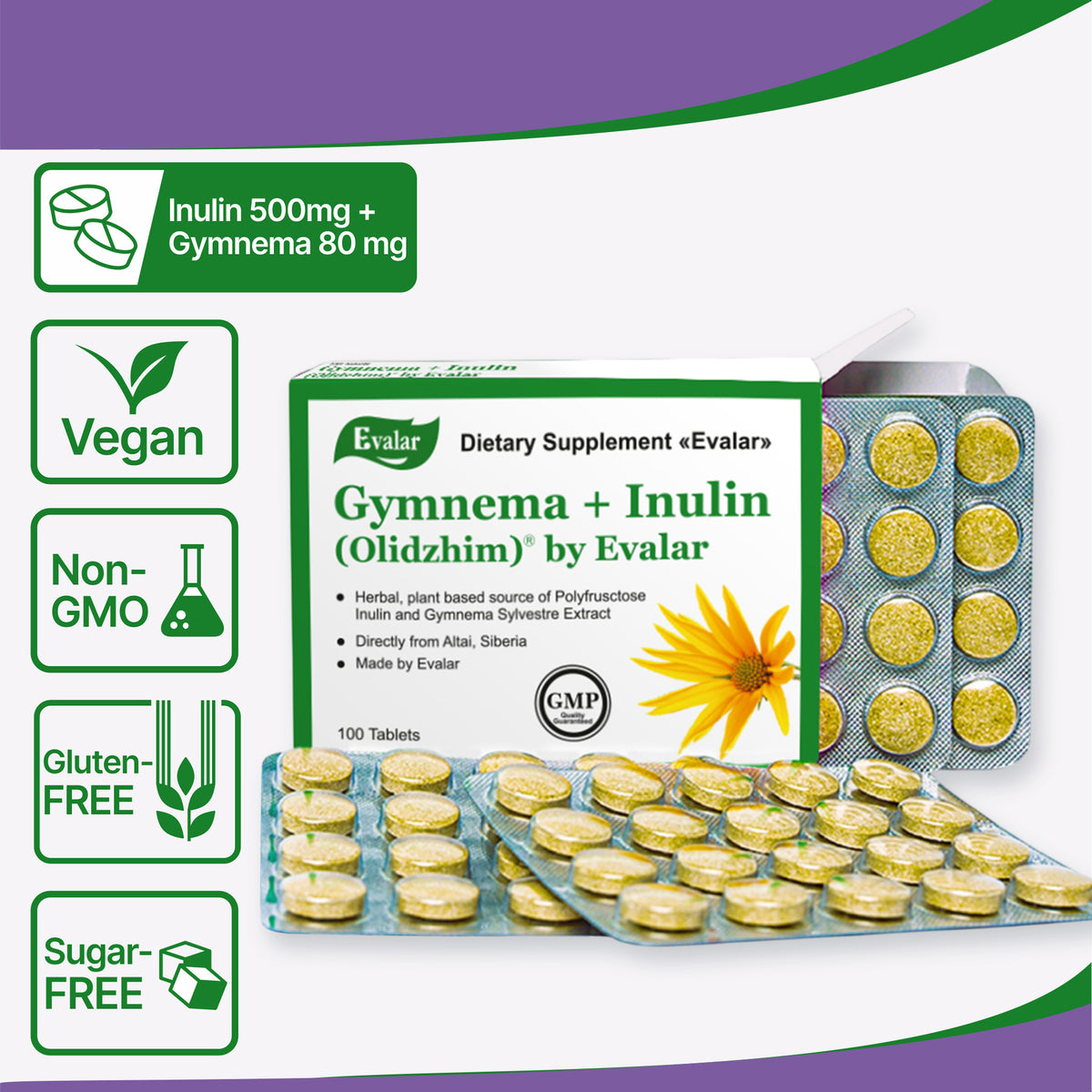 Gymnema by Evalar 100 Tabs