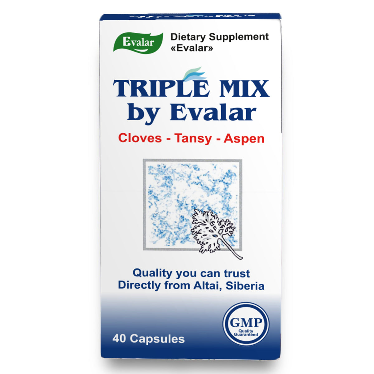 Cloves Tansy Aspen Herbal Mix by Evalar 40 Caps