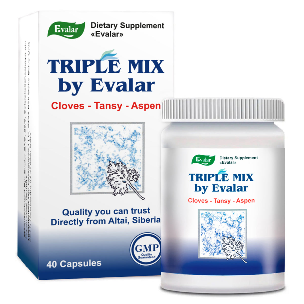 Cloves Tansy Aspen Herbal Mix by Evalar 40 Caps