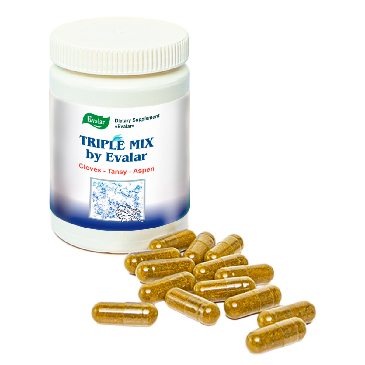 Cloves Tansy Aspen Herbal Mix by Evalar 40 Caps