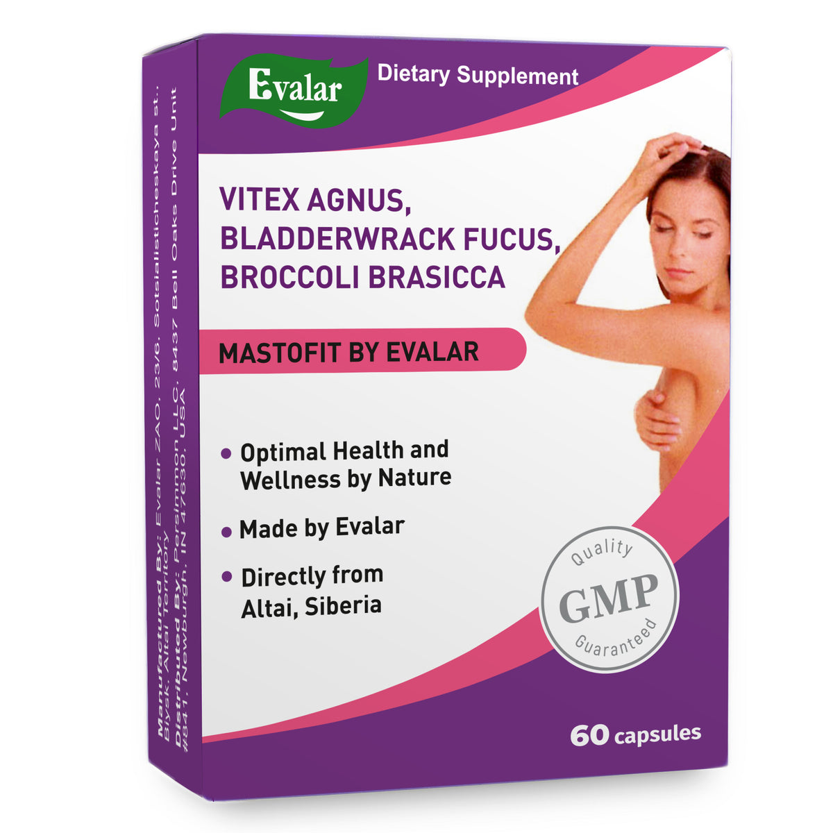 Vitex Chaste Tree Bladderwrack Fucus Extract Mastofit Herb by Evalar 100 Tab