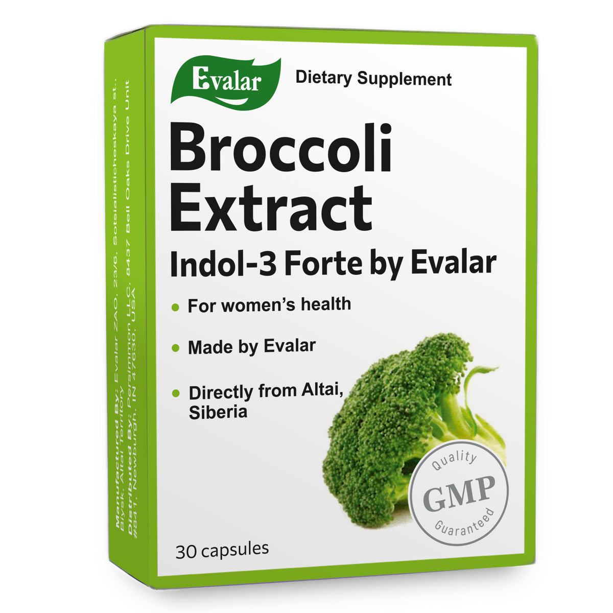 Evalar Broccoli Indol-3 Extract Herb by Evalar 30 Caps