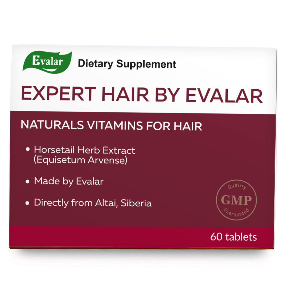 Expert Hair Horsetail Herb Equisetum Arvense Extract by Evalar 60 Tabs