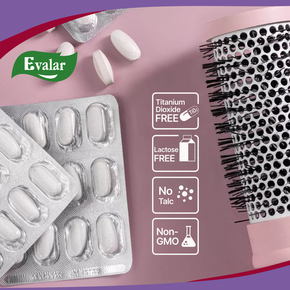 Expert Hair Horsetail Herb Equisetum Arvense Extract by Evalar 60 Tabs