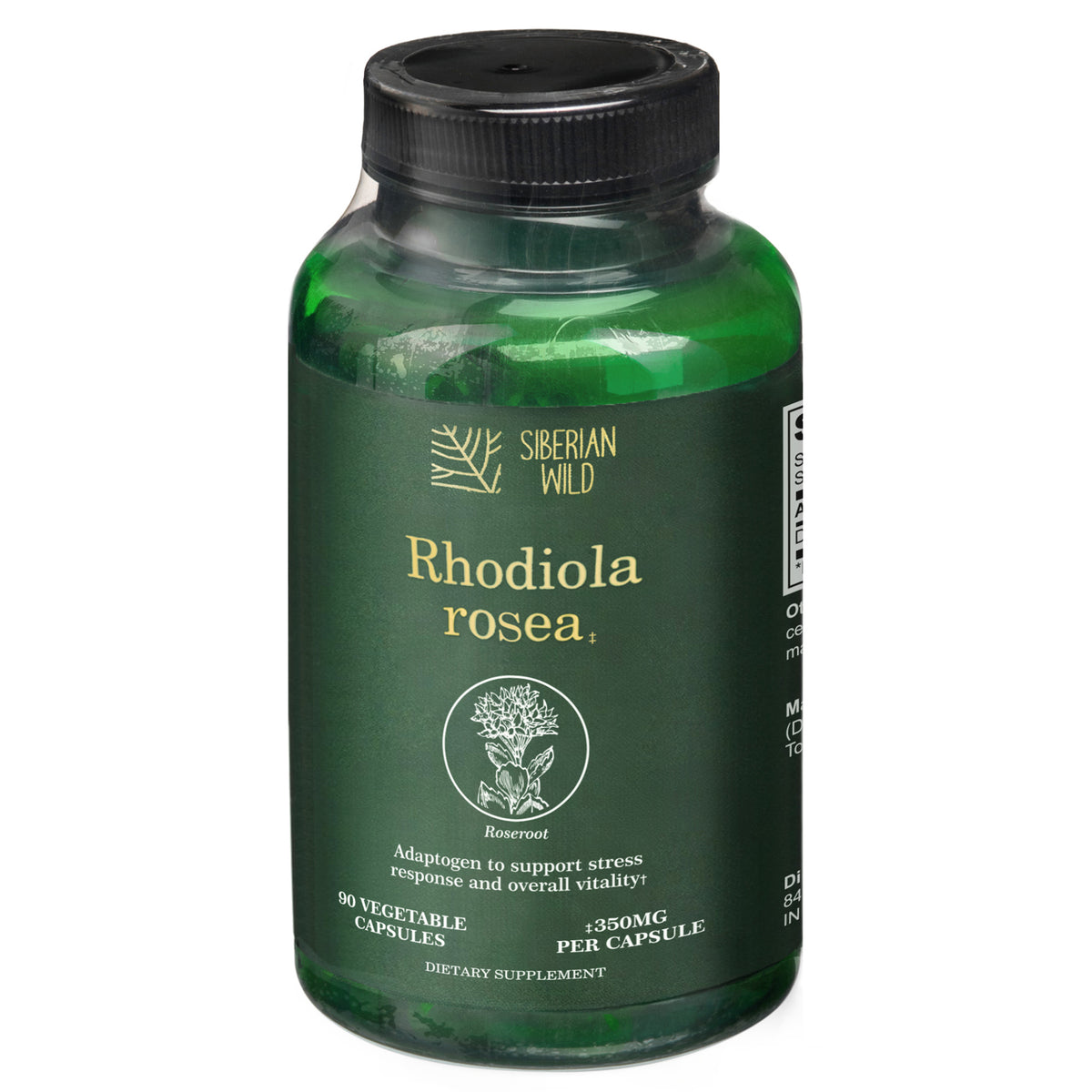 Siberian Wild Rhodiola Rosea Capsules – 350 mg – 90 Vegan Capsules