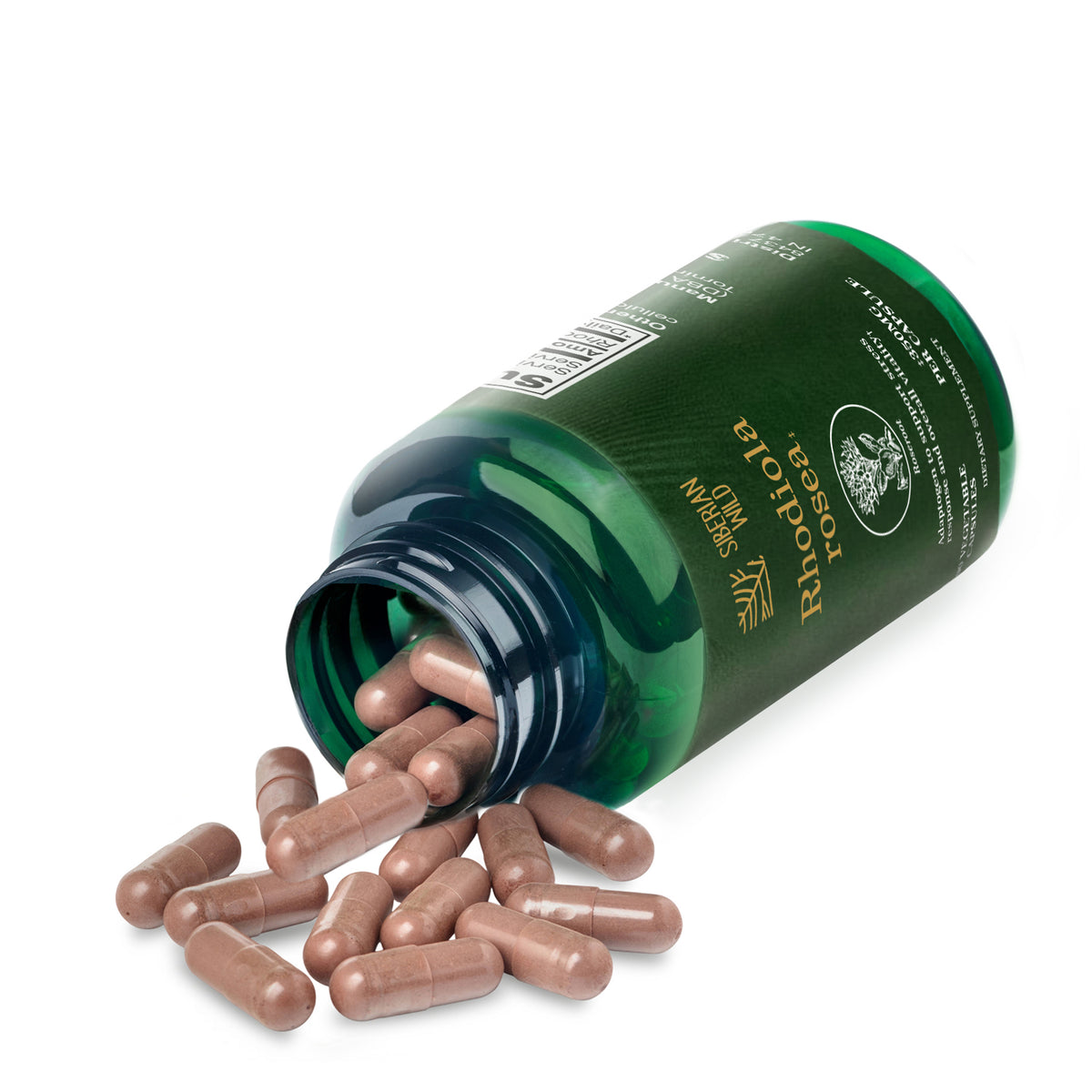 Siberian Wild Rhodiola Rosea Capsules – 350 mg – 90 Vegan Capsules