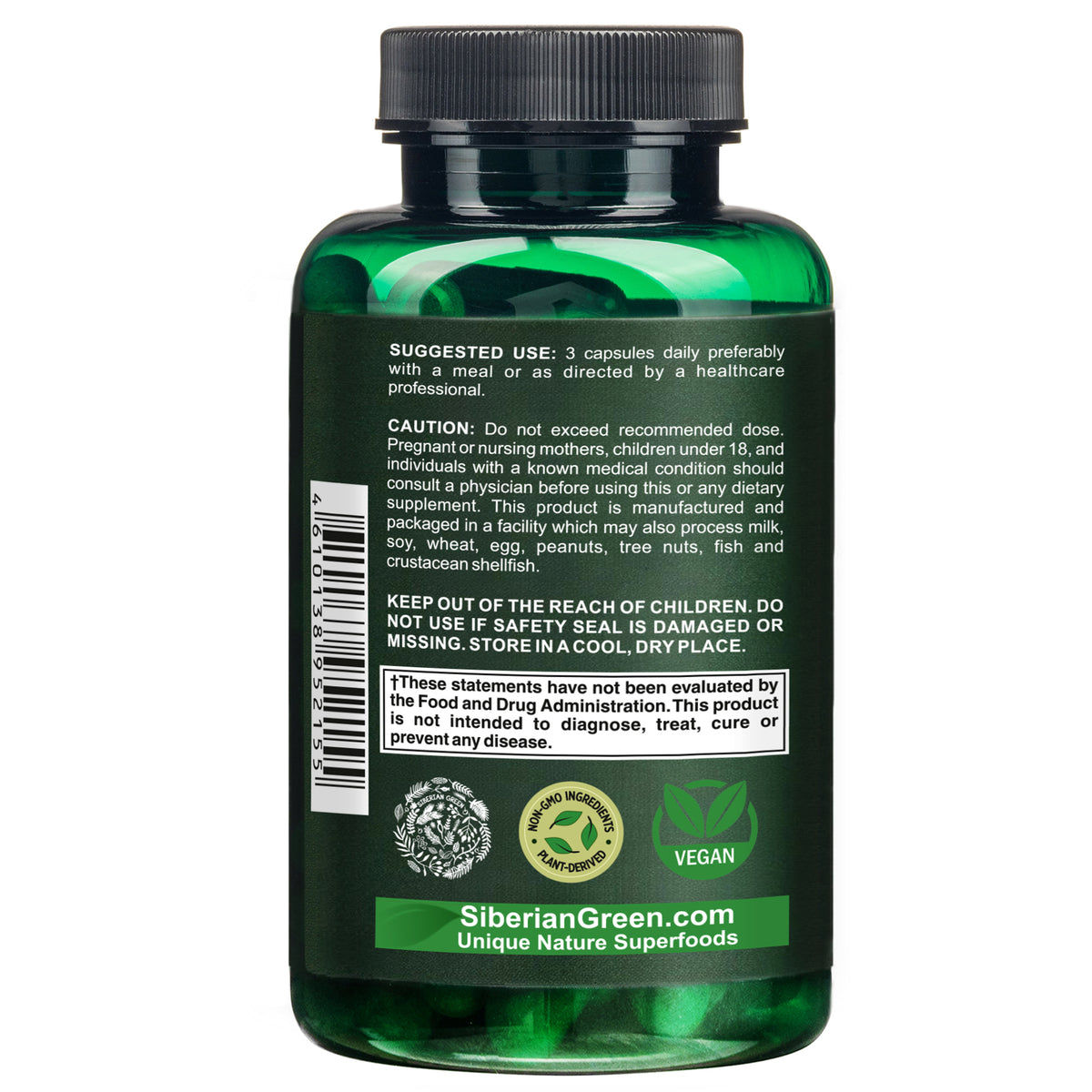 Siberian Wild Chaga Mushroom – 1500mg Capsules for Immunity Booster Chaga