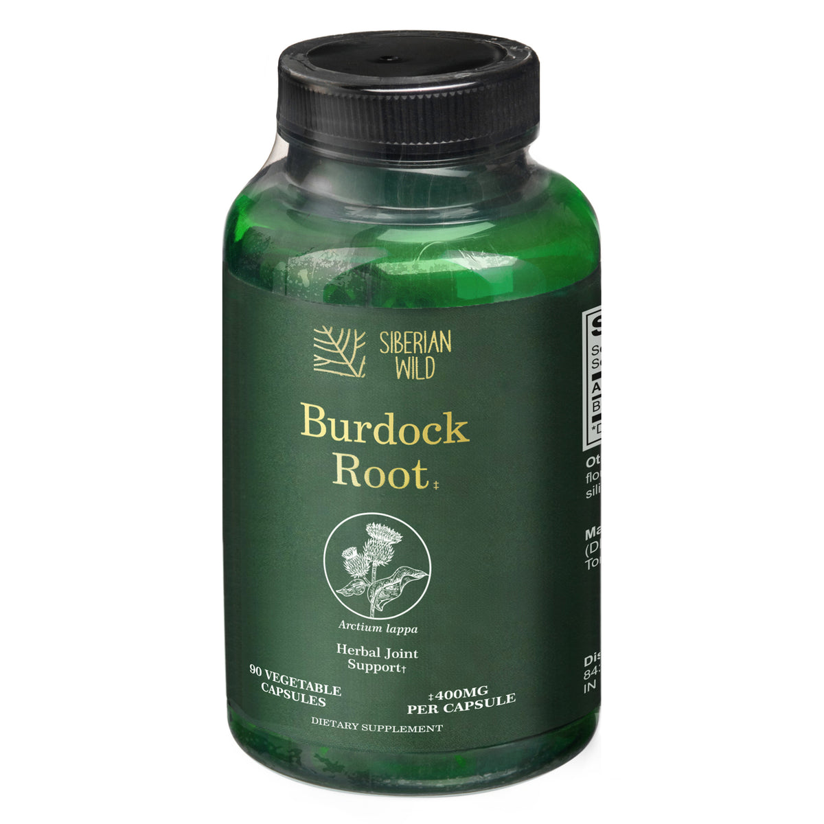 Siberian Wild Burdock Root Capsules – 1200mg